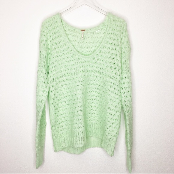 Free People Sweaters - NWT Free People Crochet Oversized Sweater